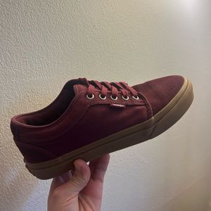 Like New Vans UltraCush Skate Shoe Pro - M8/W6.5 - Burgundy with Gum Sole